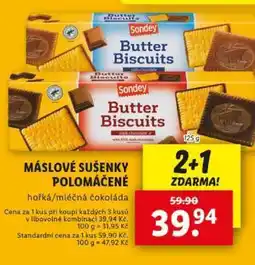 Lidl Sondey Butter Biscuits nabídka