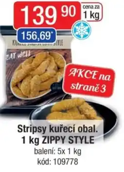 Qanto Stripsy kuřecí obal. ZIPPY STYLE nabídka