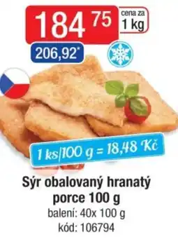 Qanto Sýr obalovaný hranatý porce nabídka
