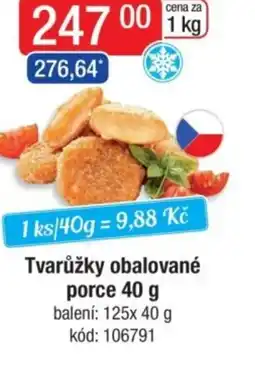 Qanto Tvarůžky obalované porce nabídka