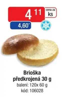 Brioška předkrojená