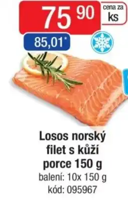 Qanto Losos norský filet s kůží porce nabídka
