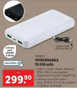 Lidl Powerbanka 10000 mah nabídka