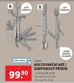 Lidl Multifunkční nůž / kempinkový příbor nabídka