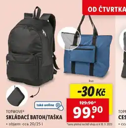 Lidl Skládací batoh / taška nabídka