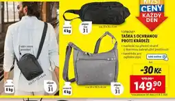 Lidl Taška s ochranou proti krádeži nabídka
