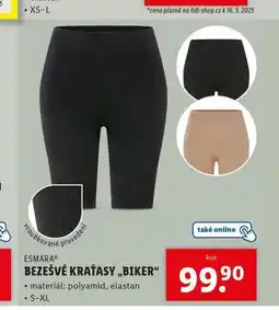 Lidl Bezešvé kraťasy biker nabídka