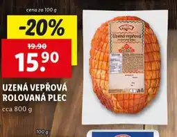 Lidl Uzená vepřová rolované plec nabídka