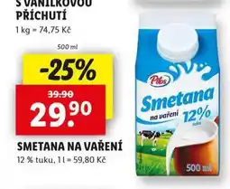 Lidl Smetana na vaření nabídka