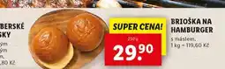 Lidl Brioška hamburger nabídka