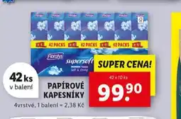 Lidl Floralys papírové kapesníky nabídka