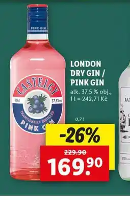 Lidl Londo dry gin / pink gin nabídka