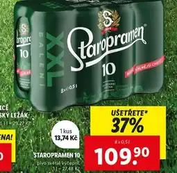 Lidl Pivo staropramen 10 nabídka