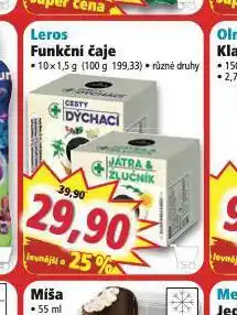 Norma Leros funkční čaje nabídka