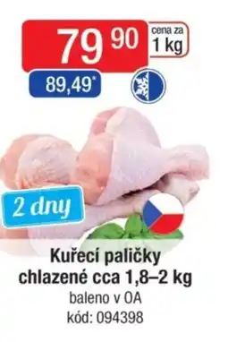 Qanto Kuřecí paličky chlazené nabídka