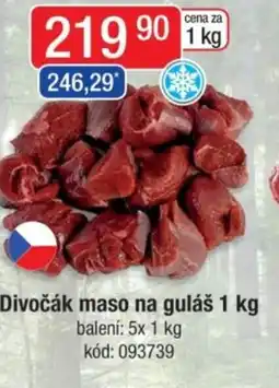 Qanto Divočák maso na guláš nabídka