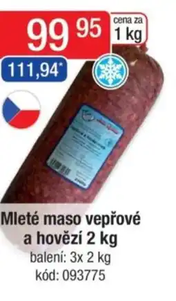 Qanto Mleté maso vepřové a hovězí nabídka