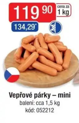 Qanto Vepřové párky - mini nabídka