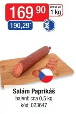 Qanto Salám Paprikáš nabídka