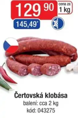 Qanto Čertovská klobása nabídka
