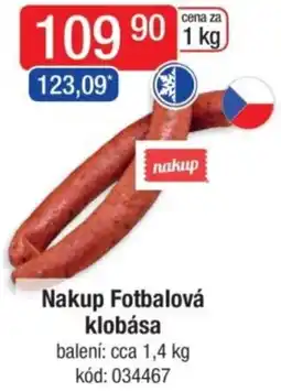 Qanto Nakup Fotbalová klobása nabídka