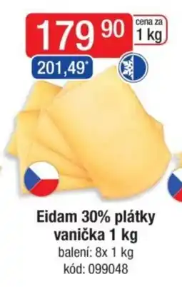 Qanto Eidam 30% plátky vanička nabídka