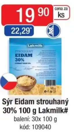 Qanto Sýr Eidam strouhaný 30% Lakmilk# nabídka