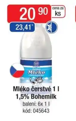 Qanto Mléko čerstvé 1,5% Bohemilk nabídka