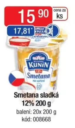Qanto Smetana sladká 12% nabídka
