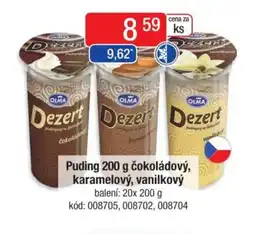 Qanto Puding čokoládový, karamelový, vanilkový nabídka