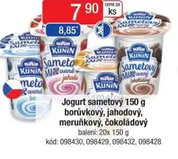 Qanto Jogurt sametový borůvkový, jahodový, meruňkový, čokoládový nabídka