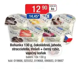 Qanto Bohunka, čokoládová, jahoda, stracciatella, třešeň + černý rybíz, vaječný koňak nabídka