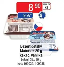 Qanto Dezert dětský Maňásek kakao, vanilka nabídka