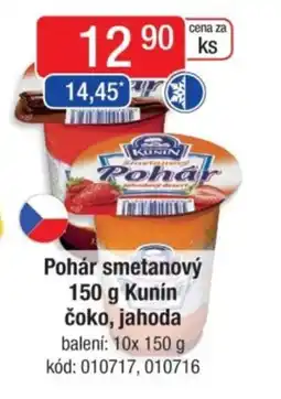 Qanto Pohár smetanový Kunín čoko, jahoda nabídka