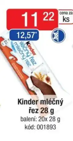 Qanto Kinder mléčný řez nabídka