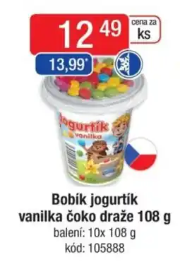 Qanto Bobík jogurtík vanilka čoko draže nabídka