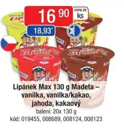 Qanto MADETA Lipánek Max vanilka, vanilka/kakao, jahoda, kakaový nabídka