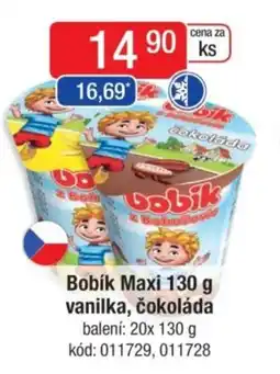 Qanto Bobík Maxi vanilka, čokoláda nabídka