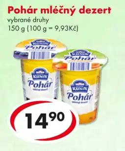 CBA Pohár mléčný dezert nabídka