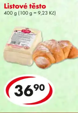 CBA Listové těsto nabídka