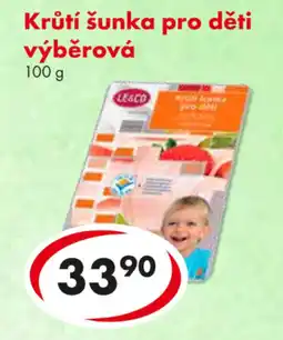 CBA Krůtí šunka pro děti výběrová nabídka