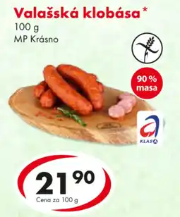 CBA Valašská klobása nabídka