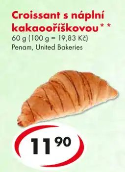 CBA Croissant s náplní kakaooříškovou nabídka