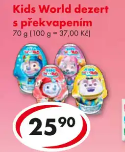CBA Kids World dezert s překvapením nabídka