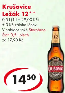 CBA Krušovice Ležák 12 nabídka