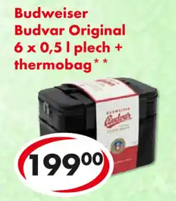 CBA Budvar Original plech + thermobag nabídka