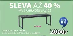 JYSK Zahradní Lavice saunte nabídka
