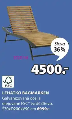 JYSK Lehátko Bagmarken nabídka