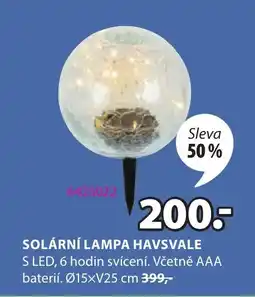 JYSK Solární lampa Havsvale nabídka