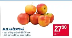 Makro Jablka červená nabídka